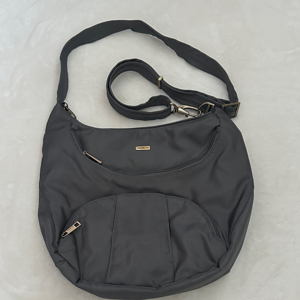 Travelon Gray Hobo Bag